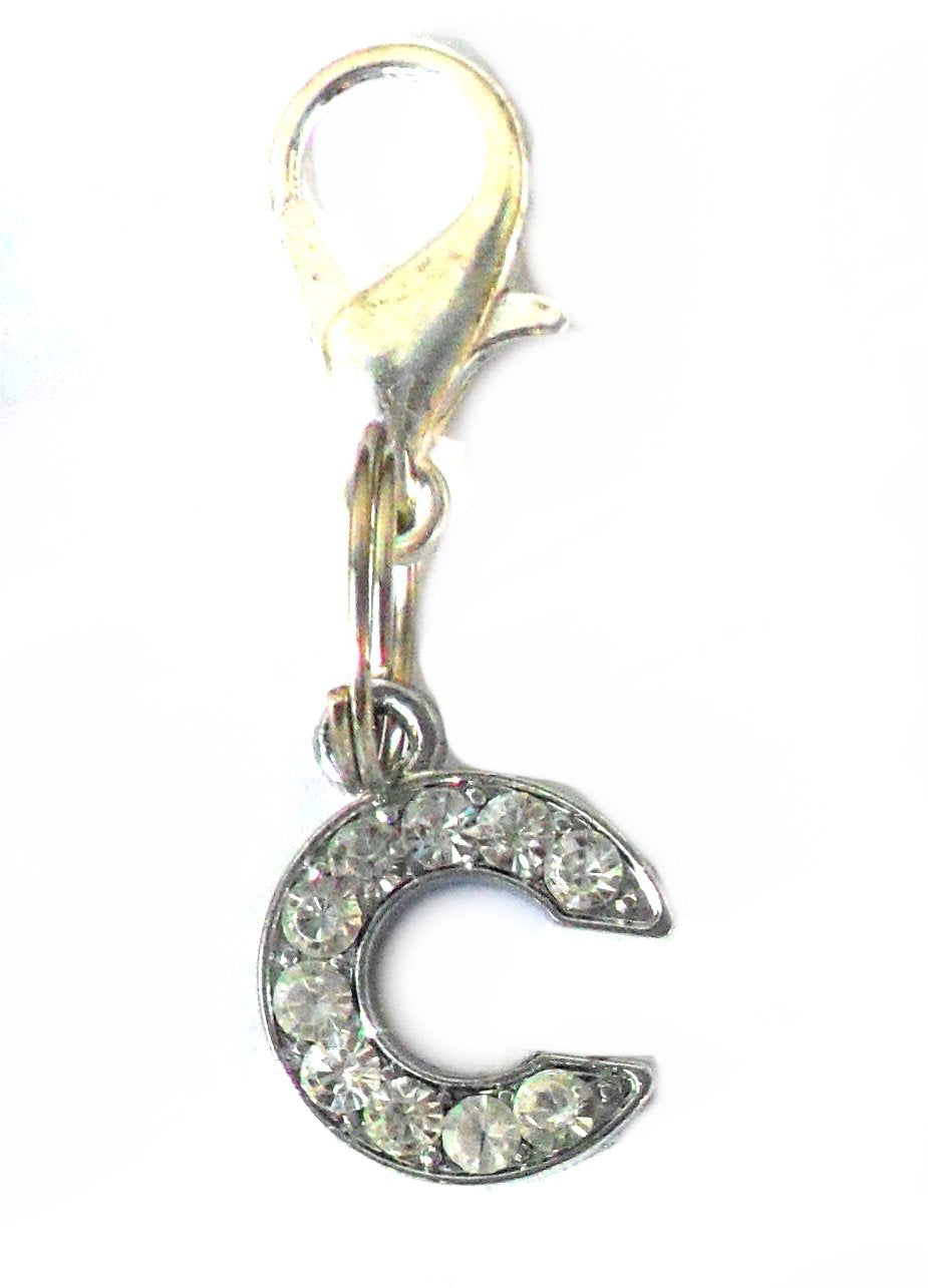 A-Z Crystal Letter Pet Charms by Salmon Oscar