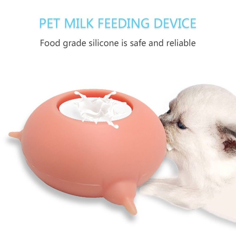 Portable Pet Milk Feeding Bowl by My Store
