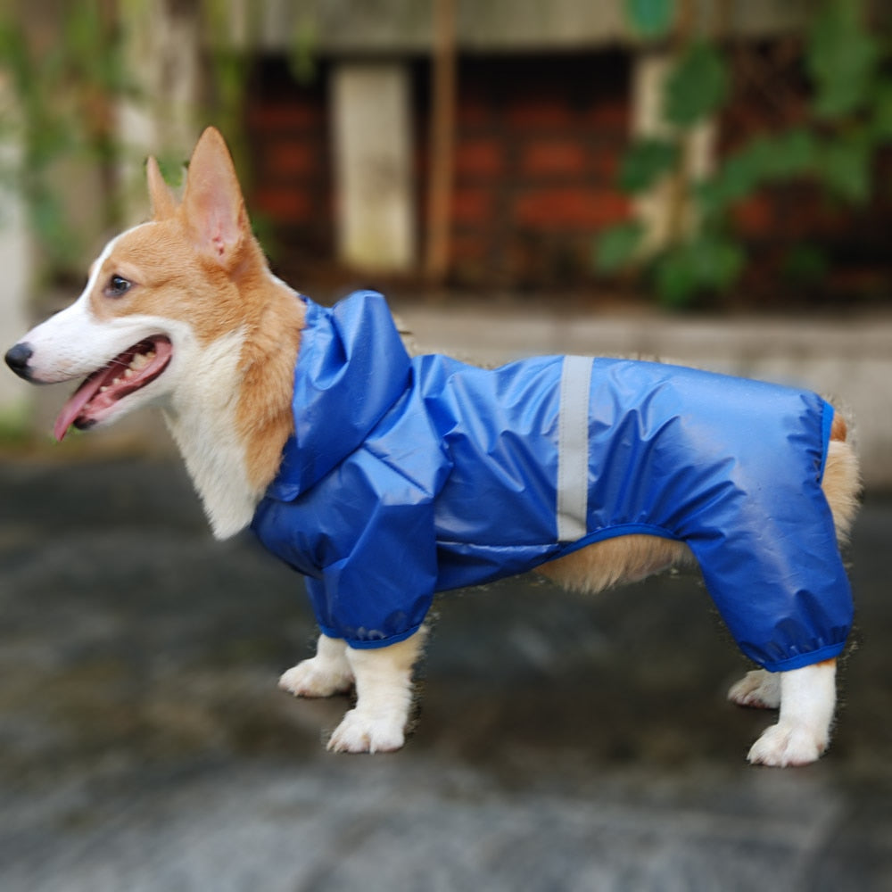 Reflective All-weather Waterproof Dog Rain Coat by My Store