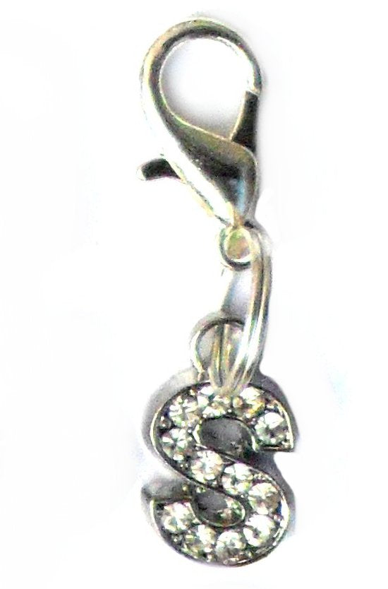 A-Z Crystal Letter Pet Charms by Salmon Oscar
