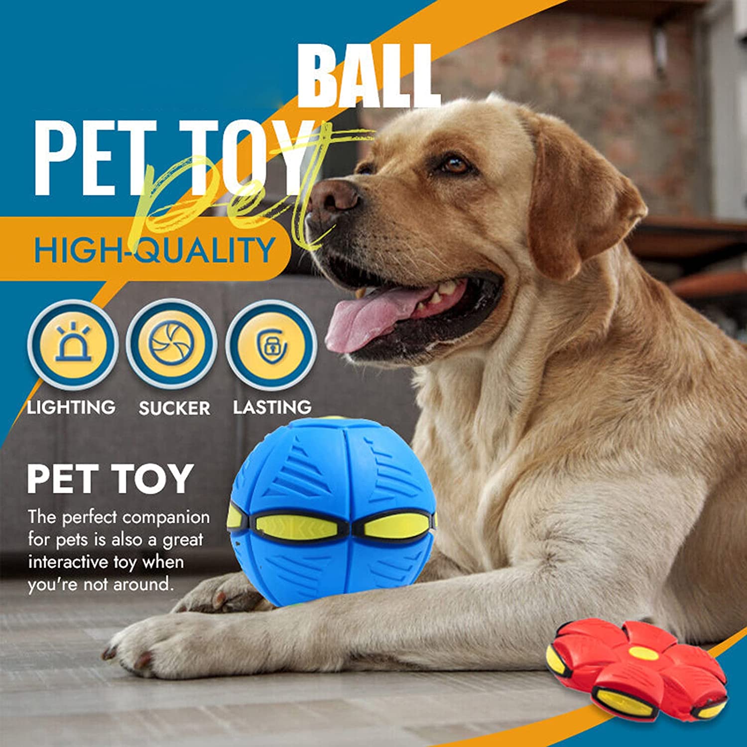 Pet Toy Flying Saucer Ball by My Store
