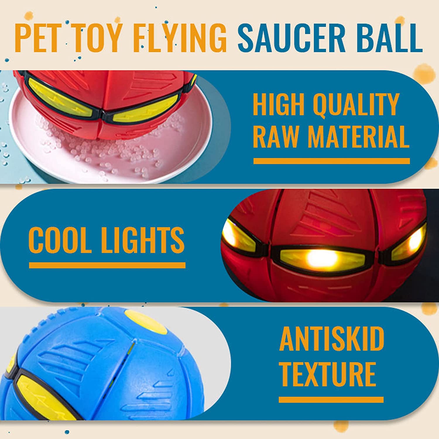 Pet Toy Flying Saucer Ball by My Store
