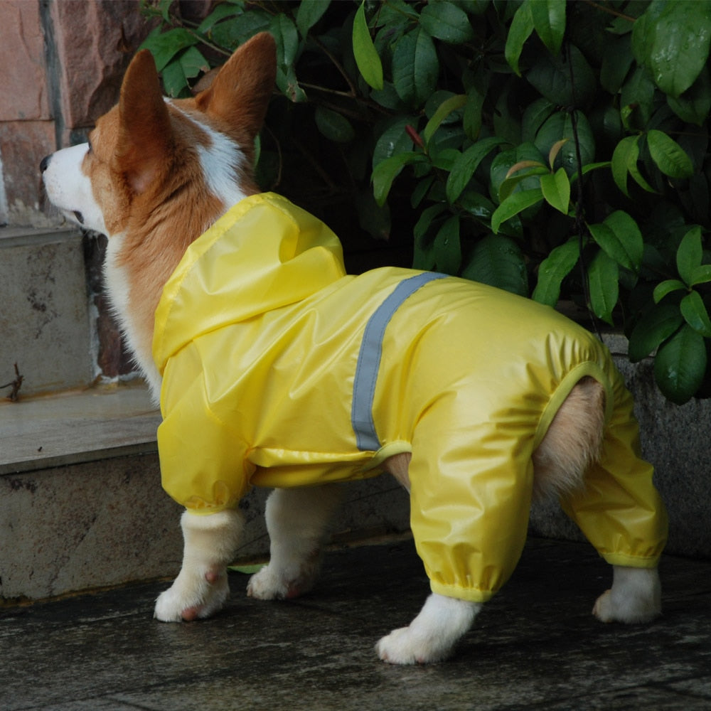 Reflective All-weather Waterproof Dog Rain Coat by My Store
