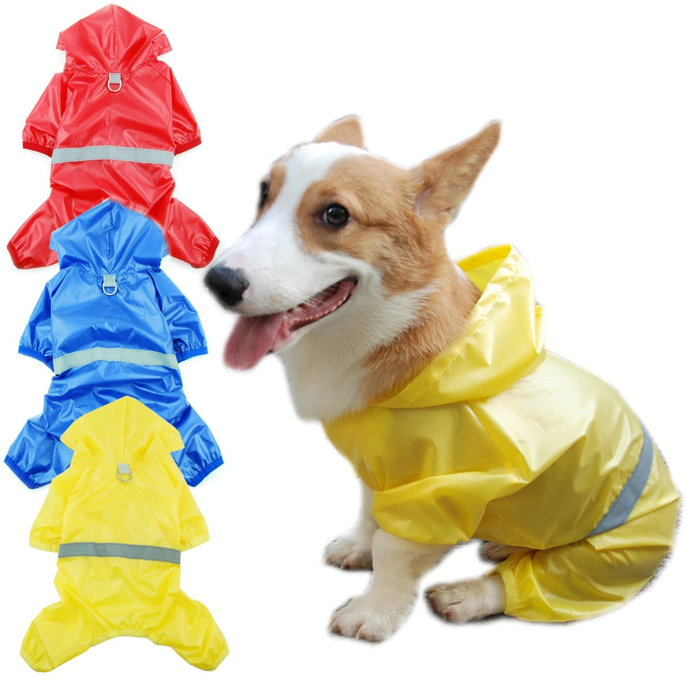 Reflective All-weather Waterproof Dog Rain Coat by My Store