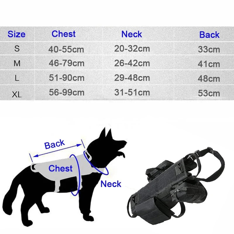 Tactical Military Dog Harness by My Store