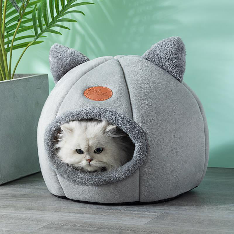 Winter Warm Cozy Cat Bed by My Store