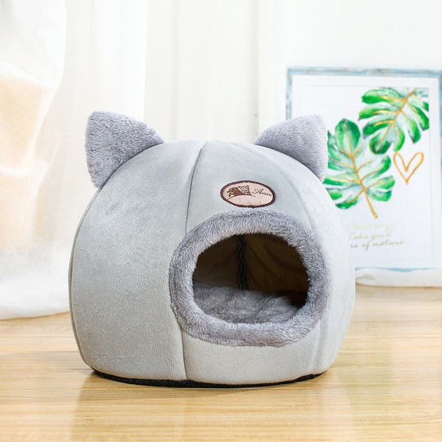 Winter Warm Cozy Cat Bed by My Store
