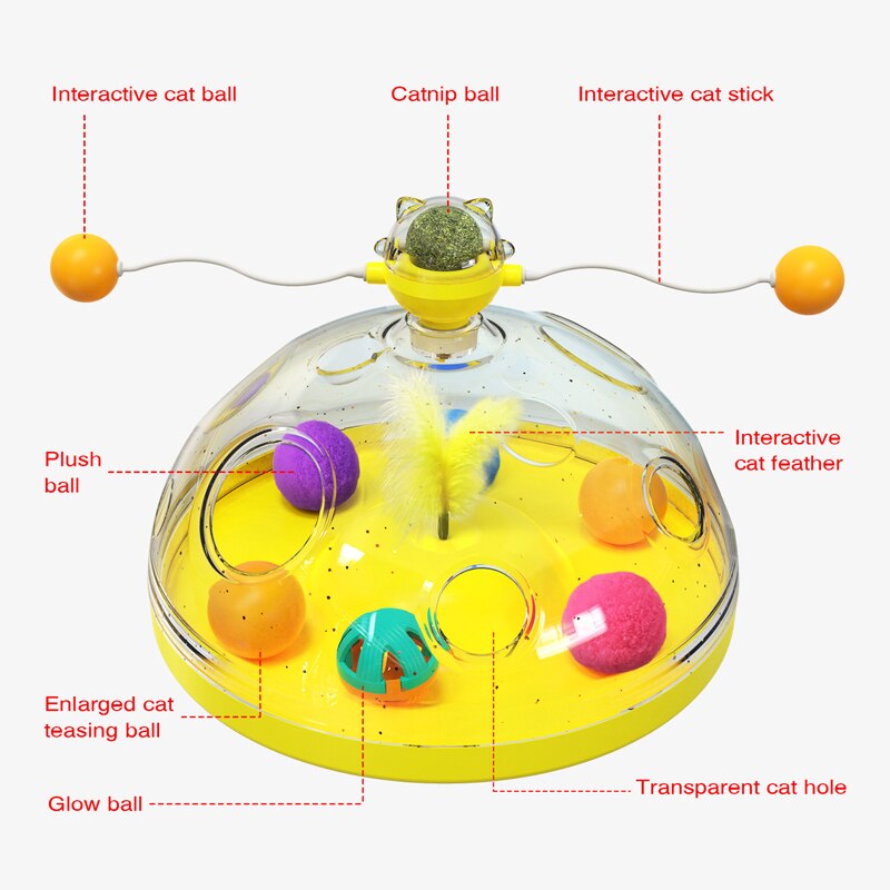 Windmill Interactive Multifunctional Catnip Toy by My Store