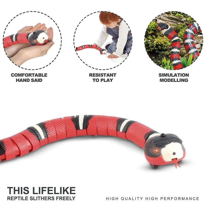 Smart Sensing Snake interactive Rechargeable Cat Toy by My Store