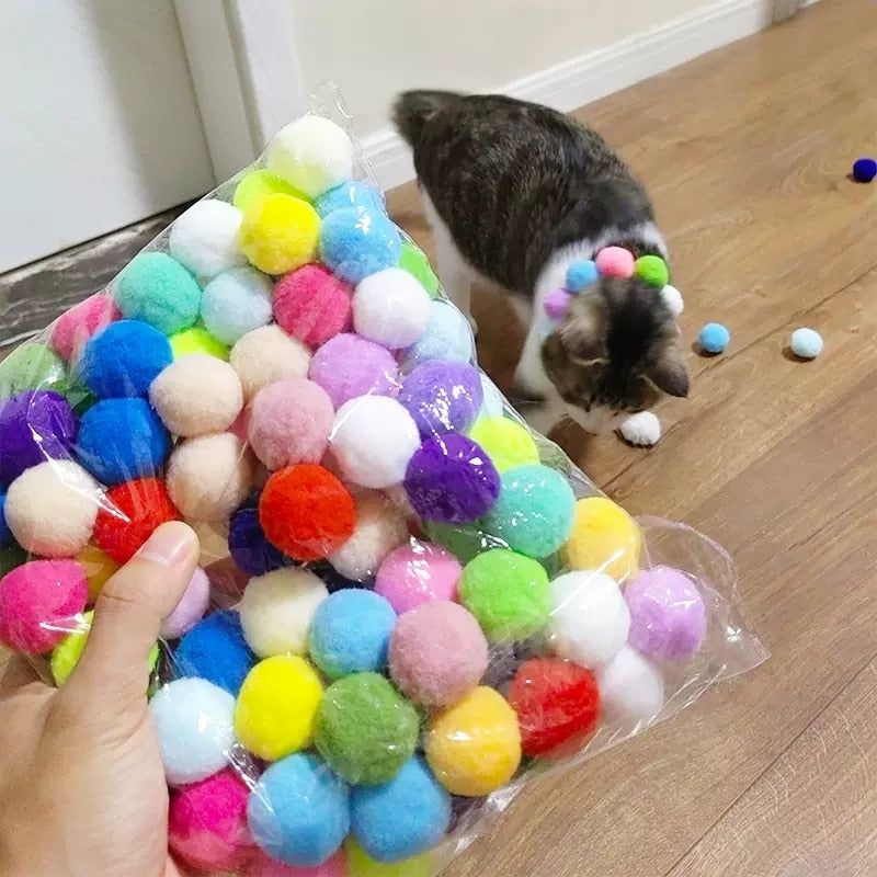 Cat Plush Silent Ball Gun Interactive Toy by My Store