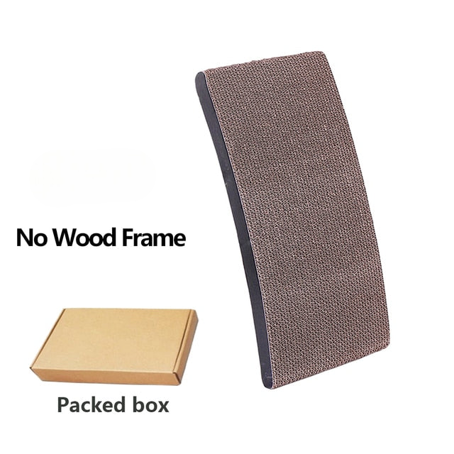 Wooden Cat Scratch Bed by My Store