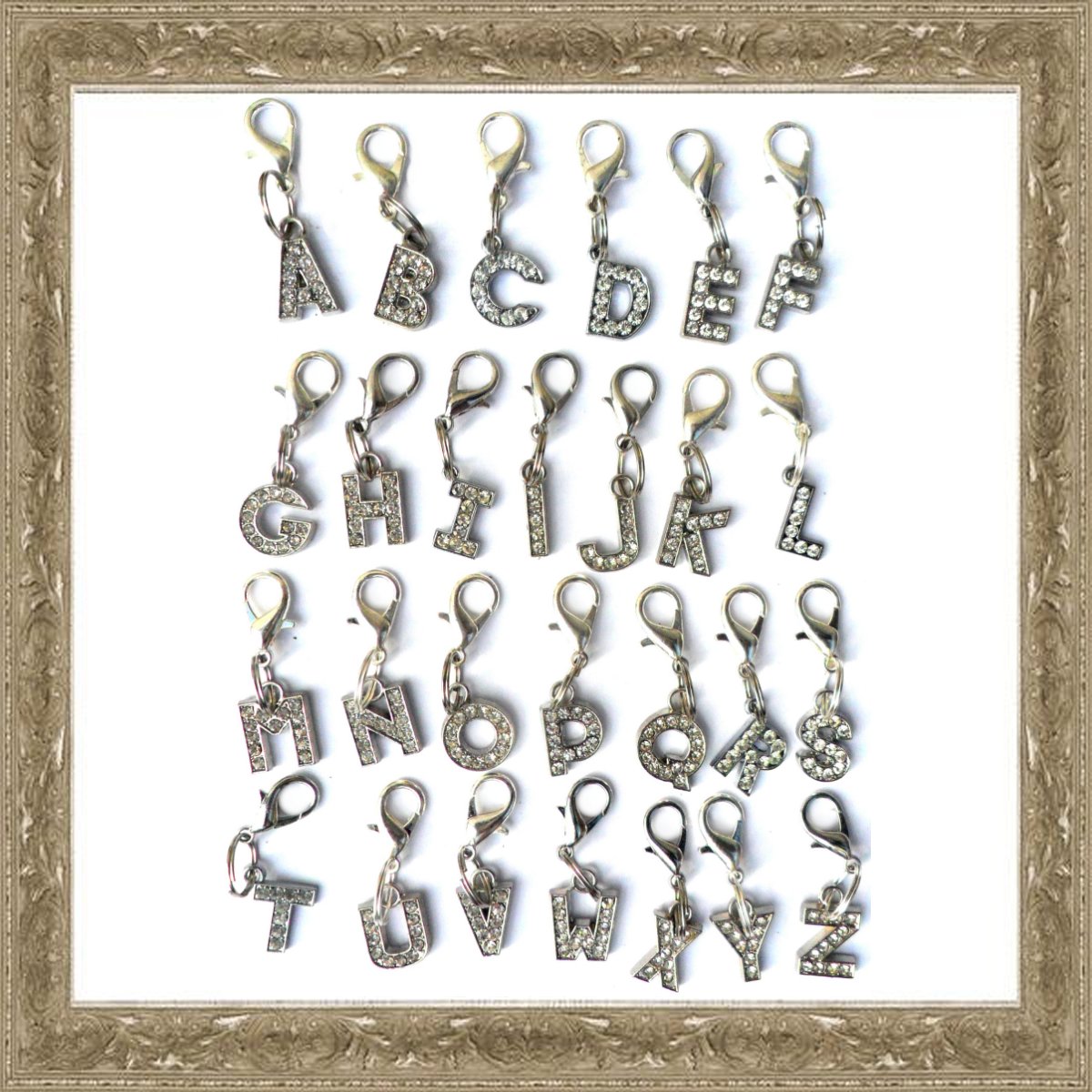 A-Z Crystal Letter Pet Charms by Salmon Oscar